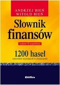 Ekonomia - Słownik finansów 1200 haseł określeń używanych w finansach - miniaturka - grafika 1
