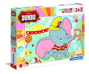 Clementoni Puzzle 24 elementy Maxi Super Kolor - Dumbo - Puzzle - miniaturka - grafika 1