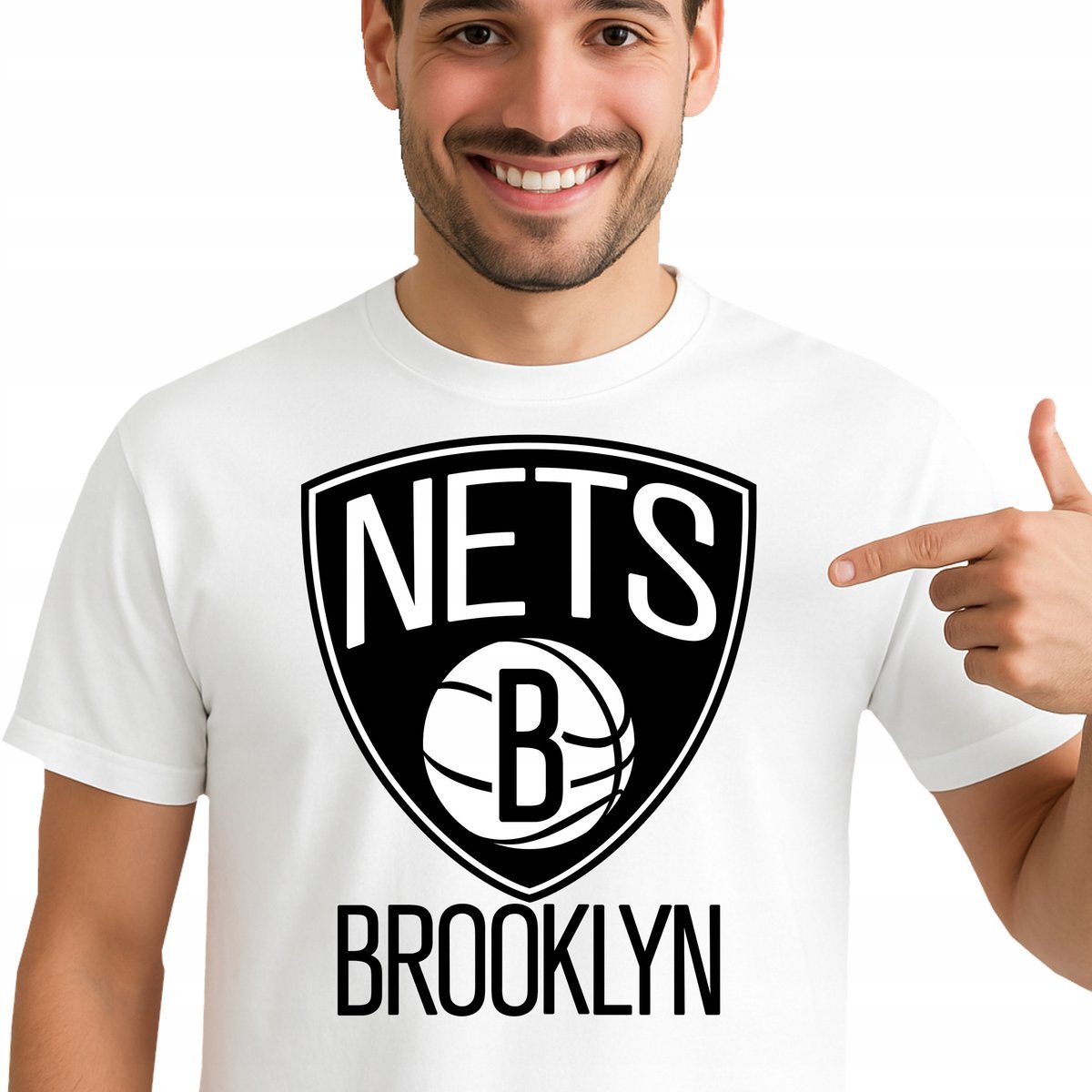 T-Shirt KOSZULKA BROOKLYN NETS NBA PREZENT L 0464