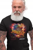 Koszulki męskie - JUDAS PRIEST T-Shirt Koszulka Koncert TOUR 2024 SAXON Metal prezent L - miniaturka - grafika 1
