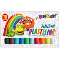 Masy plastyczne - Titanum PLASTELINA 10 KOL fun & joy - miniaturka - grafika 1