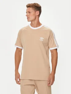 adidas T-Shirt adicolor Classics 3-Stripes IZ2366 Beżowy Slim Fit - Koszulki męskie - miniaturka - grafika 1