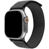 Akcesoria do smartwatchy - Fixed Nylonowy pasek Nylon Sporty Strap do Apple Watch Ultra 2/1 49 mm, ciemnoszary - miniaturka - grafika 1