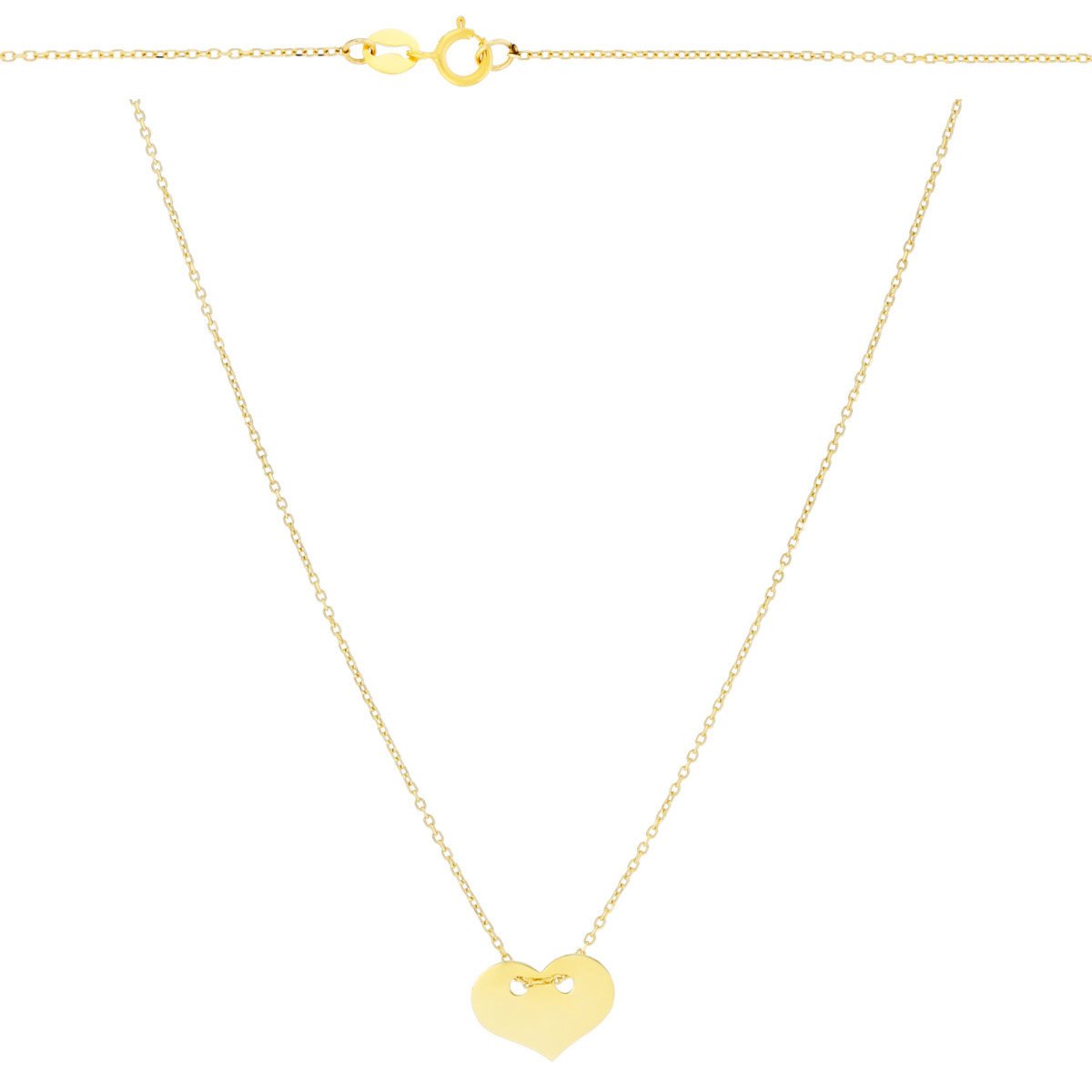 Złoty naszyjnik celebrytka serce pr. 333