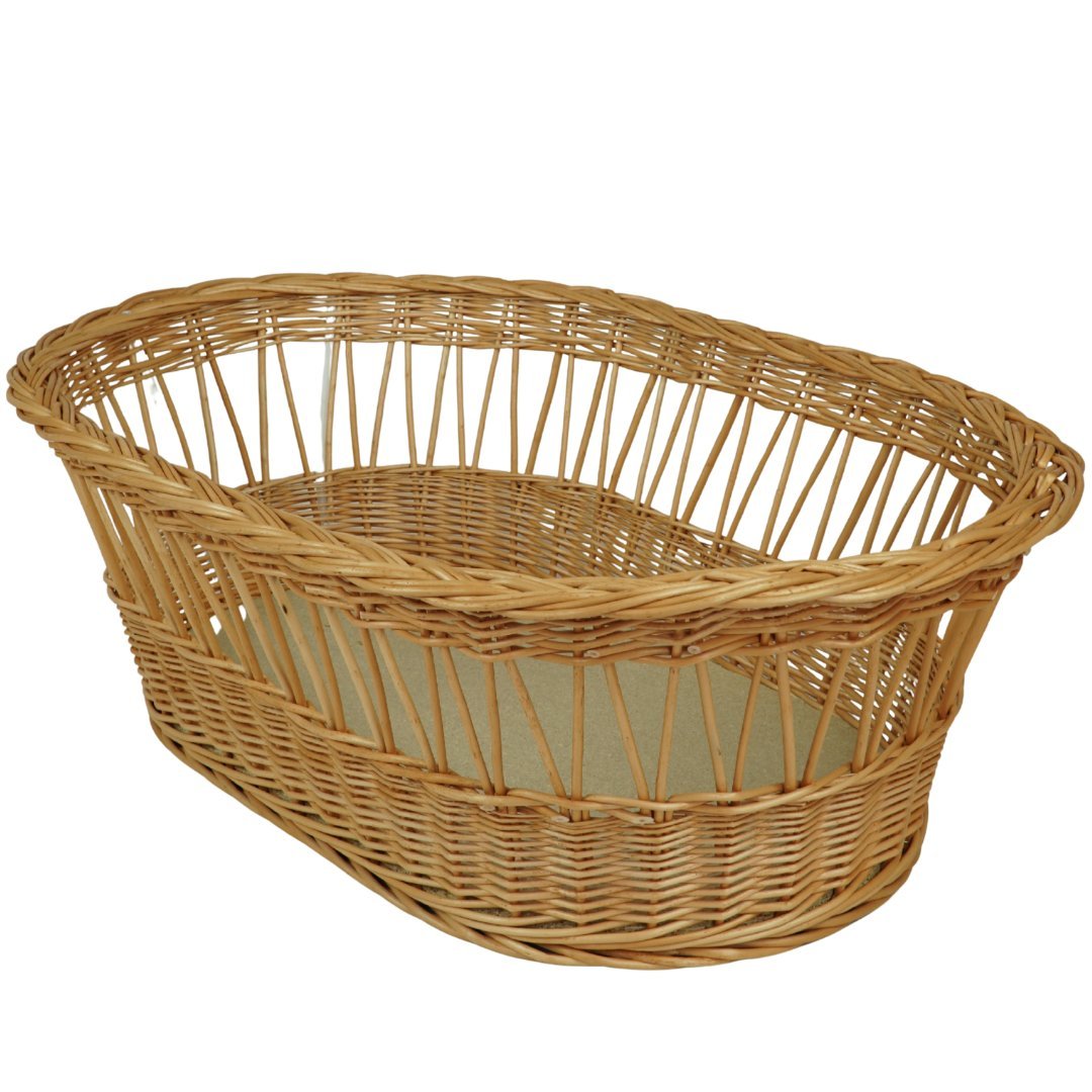 Wiklinowy kosz Mojżesza naturalny. WIKLINOPOL
