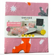 Pościel dla dzieci - Pościel bawełniana 160x200 granatowa świecąca w ciemności - koty - miniaturka - grafika 1