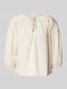 Bluzka o kroju regular fit z dekoltem w serek model ‘PRISILLA’ - Bluzki damskie - miniaturka - grafika 1