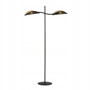 Lampa Podłogowe Lotus LP2 Black/gold - Lampy stojące - miniaturka - grafika 1