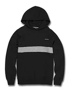 Bluzy dla chłopców - Volcom Volcom Chłopięca bluza z kapturem Sngl STN Div P/O czarny czarny S C4132007 - miniaturka - grafika 1