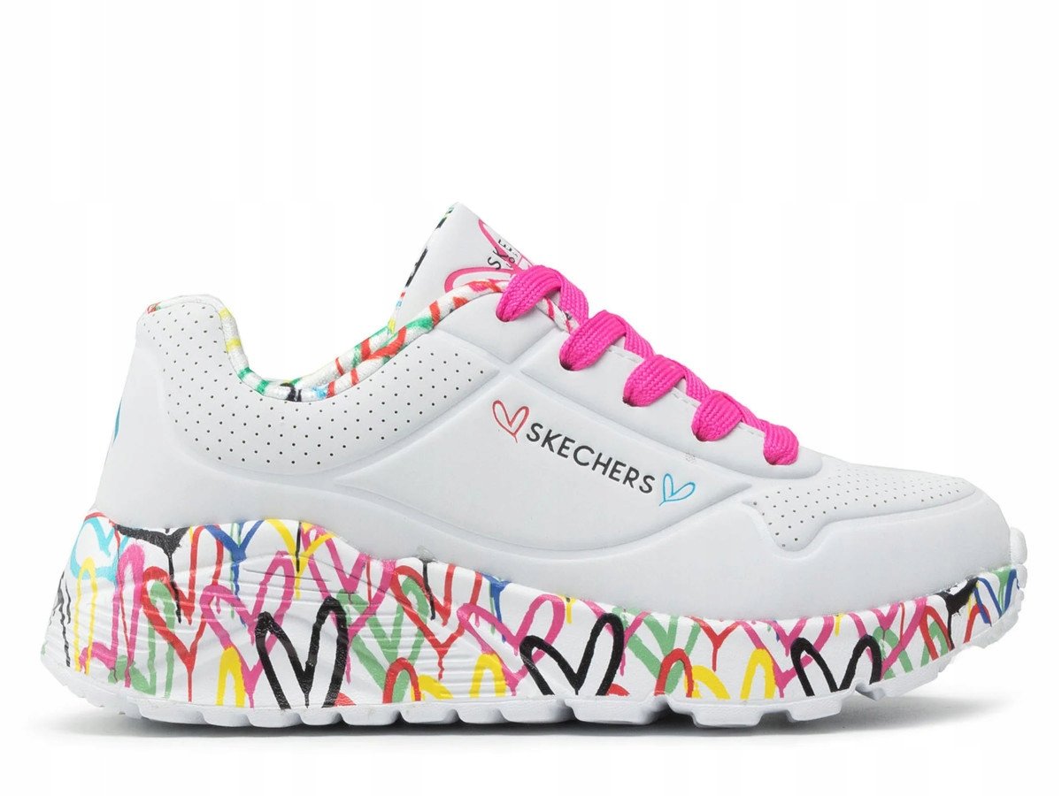 Buty sportowe Sneakersy dziewczęce, Skechers Uno Lite