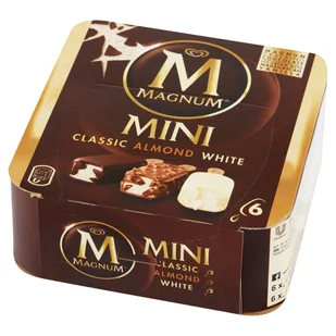 Magnum Mini Classic Almond White Lody 330 ml (6 sztuk) - Lody i desery lodowe - miniaturka - grafika 1