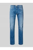 Spodnie męskie - Jeansy o kroju straight fit z efektem znoszenia model GROVER - Replay - miniaturka - grafika 1