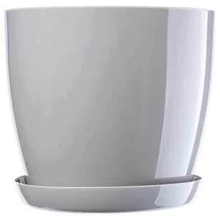 Doniczka Agen z podstawką 18 cm, szara - Donice Doniczka Agen z podstawką 18 cm, szara - Donice - miniaturka - grafika 1
