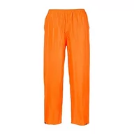Spodnie męskie - Portwest portwest spodnie od deszczu, czarny, S, pomarańczowy S441ORRS - miniaturka - grafika 1