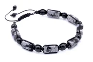 Bransolety męskie - Bransoleta Męska Obsydian I Turmalin - miniaturka - grafika 1
