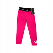 Legginsy - Getry legginsy dziewczęce różowe NIKE 6/7 lat - miniaturka - grafika 1