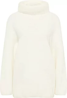 Swetry damskie - Jalene Damski sweter z golfem 81133470, biały, XL/XXL, biały, XL-XXL - grafika 1
