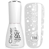 Lakiery hybrydowe - Luxury lakier hybrydowy z drobinkami holograficznymi 116 Snowflakes 10ml - miniaturka - grafika 1