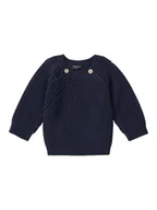 Bluzy i sweterki niemowlęce - Noppies Sweter "Tybee" w kolorze granatowym - miniaturka - grafika 1