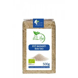 BioLife 101BioLife Ryż Basmati Biały 500g - - Ryż - miniaturka - grafika 1