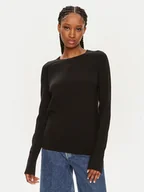 Swetry damskie - Calvin Klein Sweter K20K207575 Czarny Regular Fit - miniaturka - grafika 1