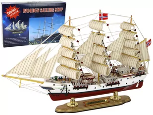 Statek Drewniany Kolekcjonerski Łódź Żaglowiec Okręt - Modele zdalnie sterowane - miniaturka - grafika 1