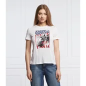 Koszulki i topy damskie - GUESS T-shirt JANETTE | Regular Fit - miniaturka - grafika 1