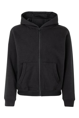 Mukua Byron Kids Bluza dziecięca z zamkiem błyskawicznym i kapturem, kolor czarny, rozmiar 3/4