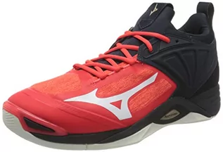 Buty sportowe męskie - Mizuno Unisex Wave Momentum 2 Sneaker, Ignitionred White Salute, 36.5 EU - grafika 1