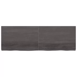 Blat do łazienki, ciemnoszary, 180x60x6 cm, lite drewno Lumarko! - Szafki łazienkowe - miniaturka - grafika 4