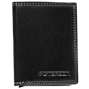 Portfel męski Peterson ultra cienki slim skórzany mały skóra naturalna RFID - Portfele - miniaturka - grafika 1