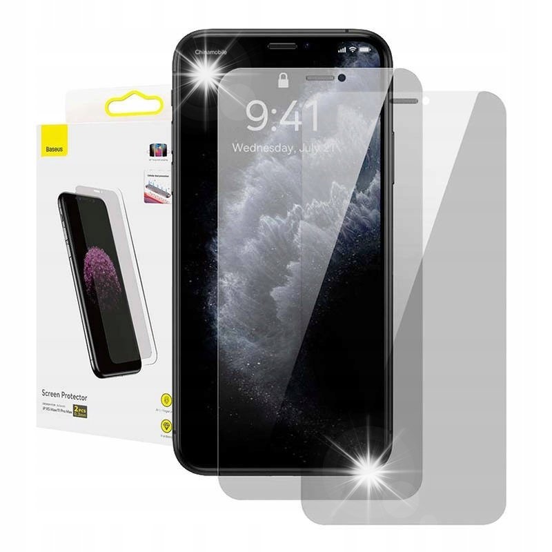 BASEUS SZKŁO Z PRZYCIEMNIANYM FILTREM DO IPHONE XS BEZPIECZNE TRWAŁE