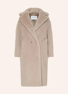 Max Mara Płaszcz Z Pluszowego Materiału Tedgirl Z Dodatkiem Alpaki beige - Płaszcze damskie - miniaturka - grafika 1