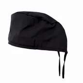 Odzież medyczna - Czepek medyczny chirurgiczny uniwersalny unisex czarny - miniaturka - grafika 1