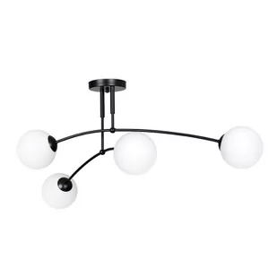 Emibig Pregos lampa sufitowa 4-punktowa czarna 670/4 670/4 - Lampy sufitowe - miniaturka - grafika 1