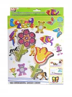 Prace ręczne dla dzieci - Koraliki do Prasowania Zestaw Prasowanek dla Dzieci Kwiaty Wzory Szablony - miniaturka - grafika 1