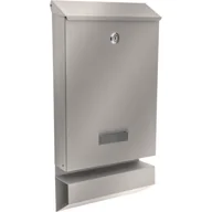 Skrzynki na listy - Skrzynka na listy FLAVIO A4 z tuba stal nierdzewna - miniaturka - grafika 1