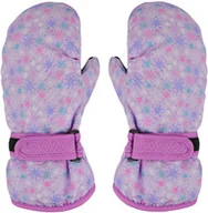 Rękawiczki dla dzieci - Ciepłe rękawiczki narciarskie dziewczęce Noviti RN035-G-01 Różowe - miniaturka - grafika 1