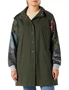 Kurtki damskie - Desigual Parka damska, zielony, XS - grafika 1