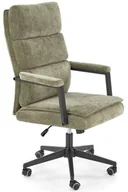 Fotele i krzesła biurowe - Oliwkowy tapicerowany fotel z systemem tilt L1-G07 - miniaturka - grafika 1