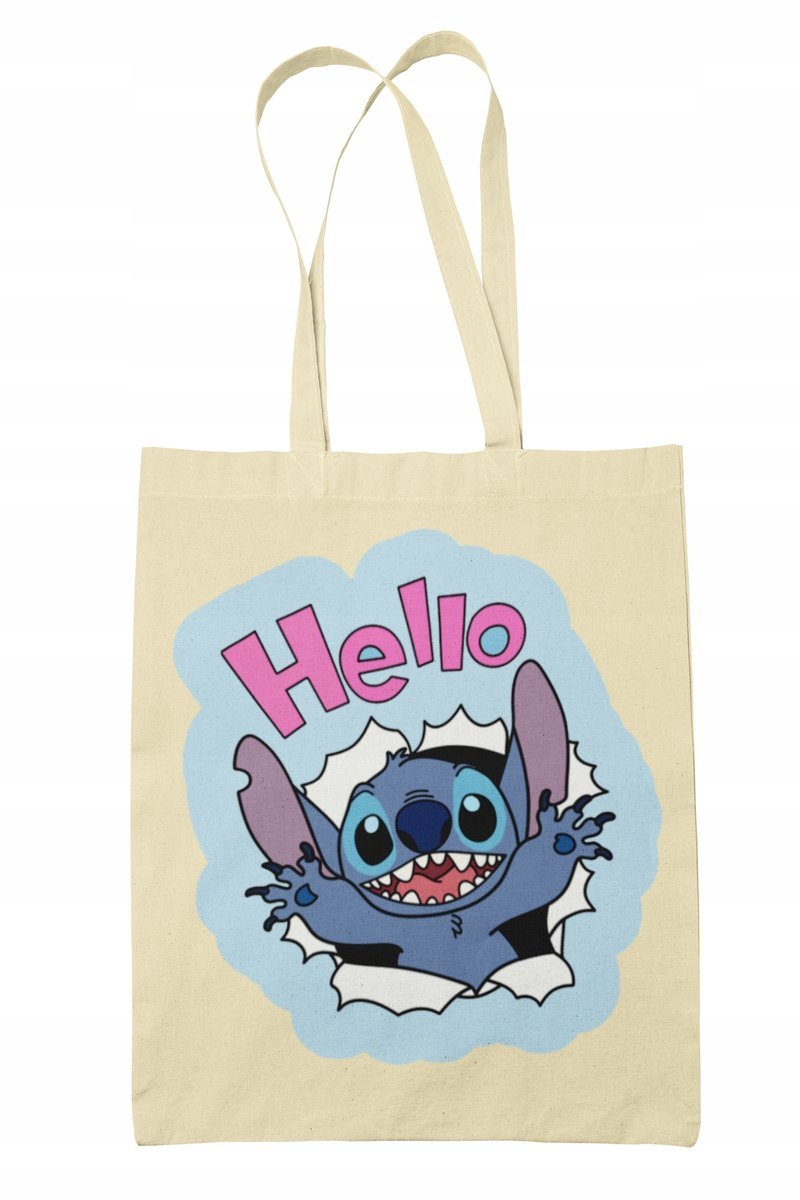 Torba Shopper-materiał-na ramie-Lilo i stich-bajka