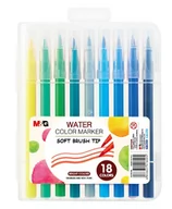 Przybory szkolne - Pisak artystyczny pędzelkowy 1-4 mm wodny 18 kolorów - miniaturka - grafika 1
