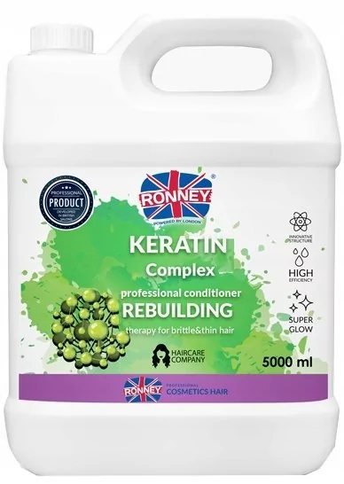Keratin Complex Ronney Ronney Rebuilding Odżywka odbudowująca do włosów kruchych i cienkich 5000 ml