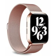 Akcesoria do smartwatchy - PURO Milanese Magnetic Band - Pasek ze stali nierdzewnej do Apple Watch 38/40/41 mm (różowe złoto) AW40MILANESEROSE - miniaturka - grafika 1