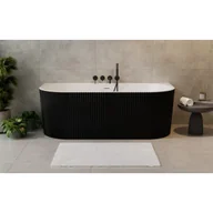 Wanny - BESCO WASB-170LZL Leya B&W 170x78 + maskownica odpływu złota - miniaturka - grafika 1