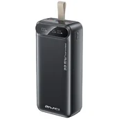 Powerbanki - Powerbank AWEI PA-12 30000 mAh 22.5W Czarny - miniaturka - grafika 1