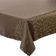 Obrusy i serwetki - Obrus Plamoodporny 154 Brązowy Listki-130x260 cm - miniaturka - grafika 1