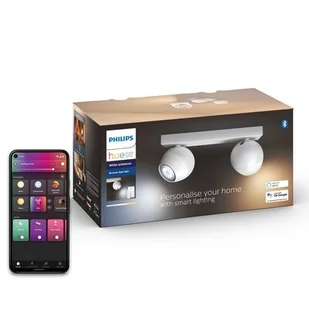 Philips Hue Philips Hue White ambiance Kinkiet Buckram podwójny biały - Systemy inteligentnych domów - miniaturka - grafika 1