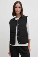 Kamizelki damskie - Tommy Hilfiger bezrękawnik damski kolor czarny przejściowy WW0WW42348 - miniaturka - grafika 1
