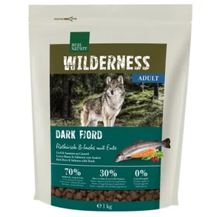 REAL NATURE WILDERNESS Dark Fjord jeleń, łosoś i kaczka 1 kg - Sucha karma dla psów REAL NATURE WILDERNESS Dark Fjord jeleń, łosoś i kaczka 1 kg - Sucha karma dla psów - miniaturka - grafika 1